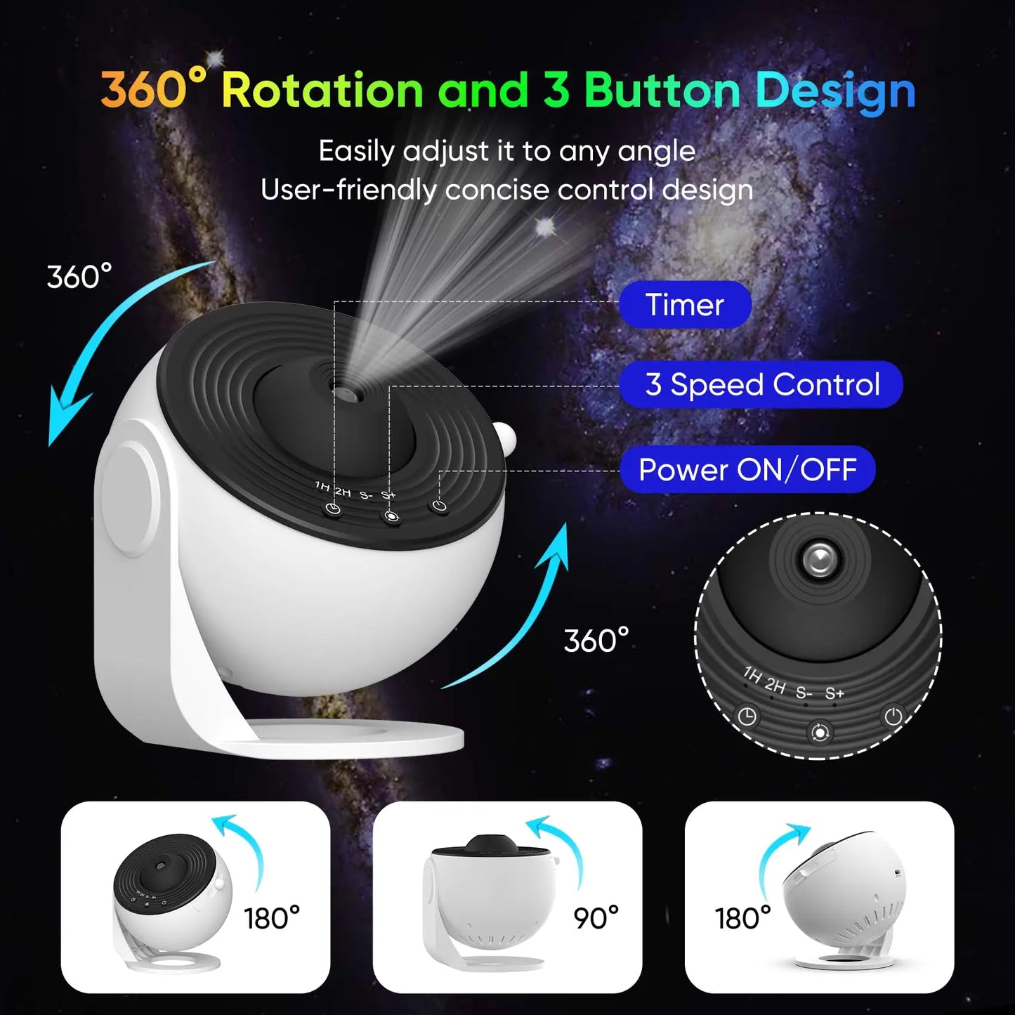 Galaxy Projektor  Night Light Star