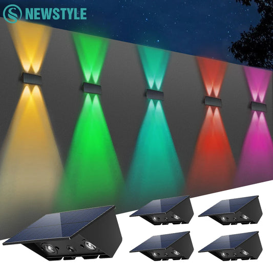 Solar Wandlampe verschiedene Farben