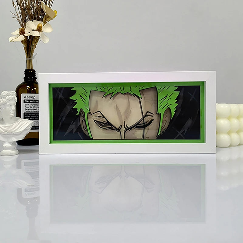 Anime One Piece Paper Cut Shadow Box